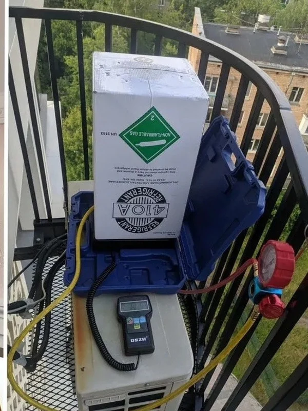 Заправка кондиционера хладагентом-фреоном